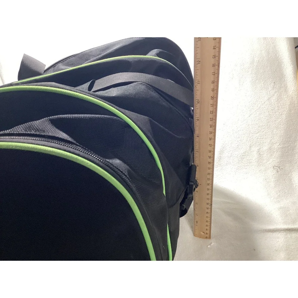 Matein Tennis Racket Bag Black Lime Green Large Sport Duffel Shoulder Strap 28in